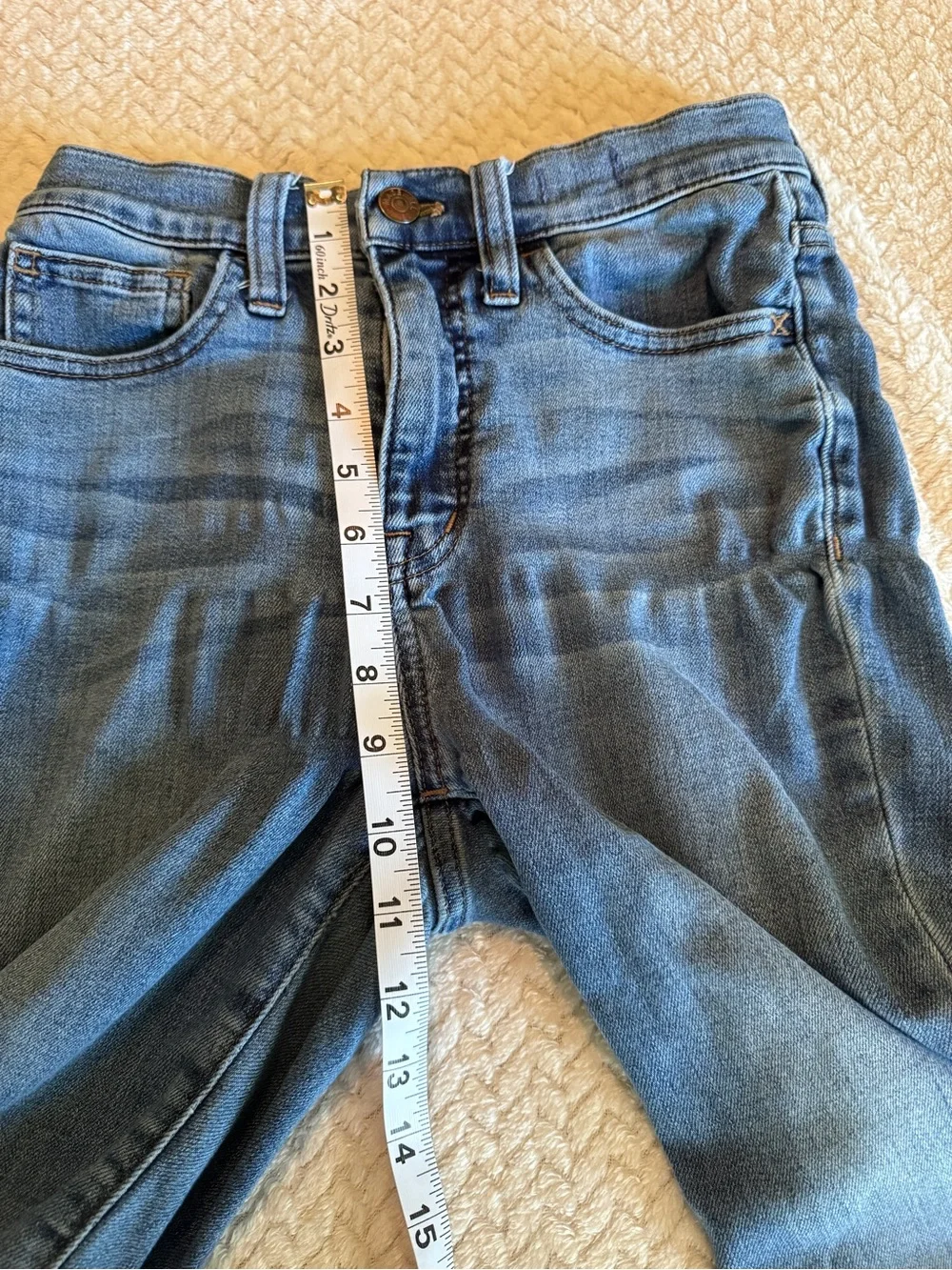 Madewell 10” RoadTripper Skinny‎ Jeans in Light Blue Wash Size 24